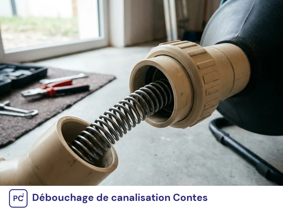 Débouchage de canalisation à Contes