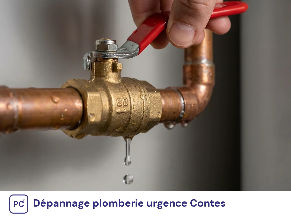 Dépannage plomberie urgence à Contes