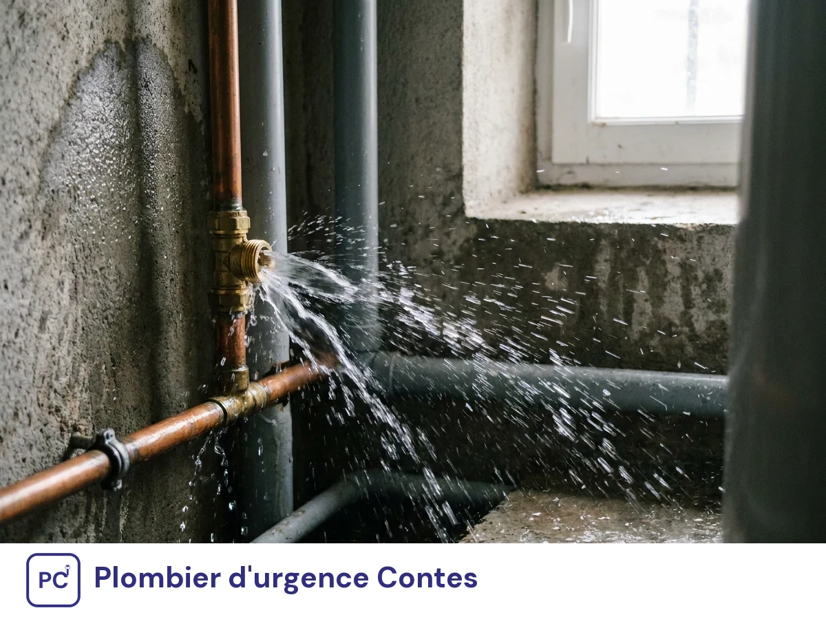 Plombier d'urgence à Contes