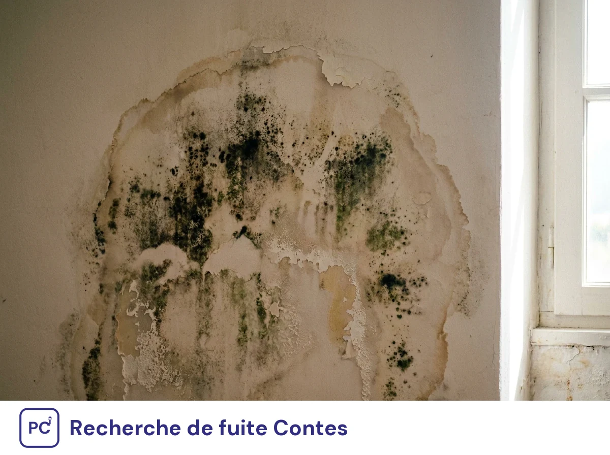 Recherche de fuite à Contes