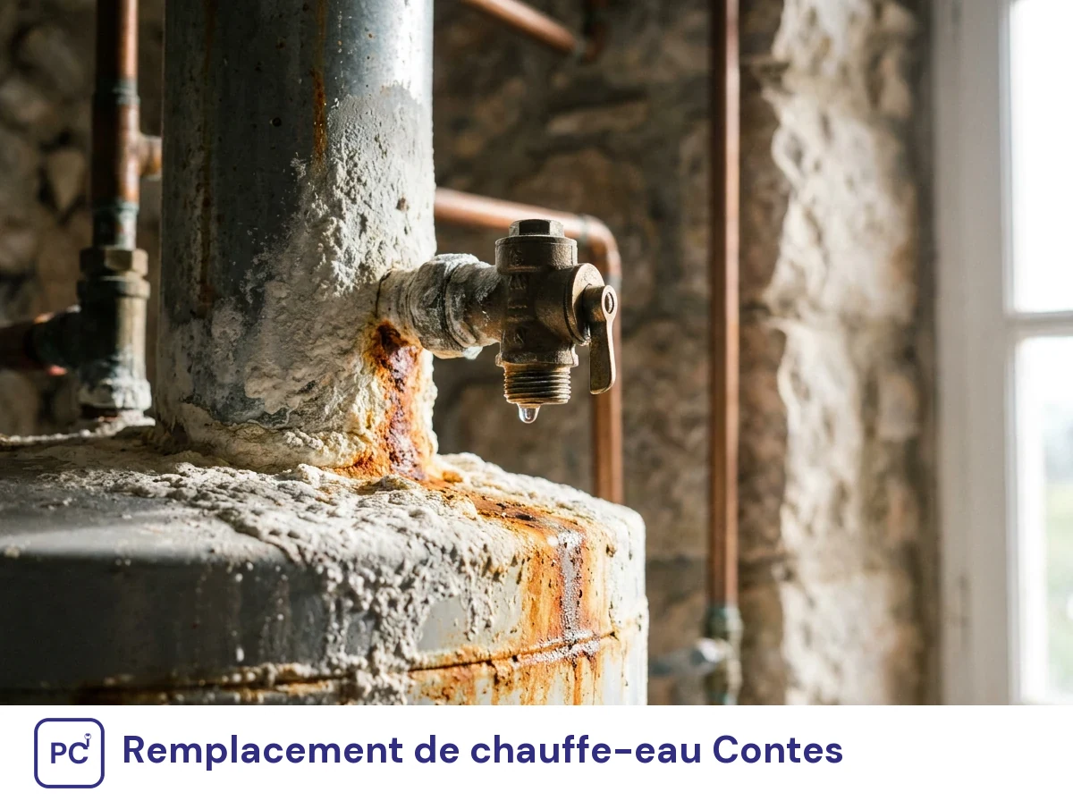 Remplacement de chauffe-eau à Contes