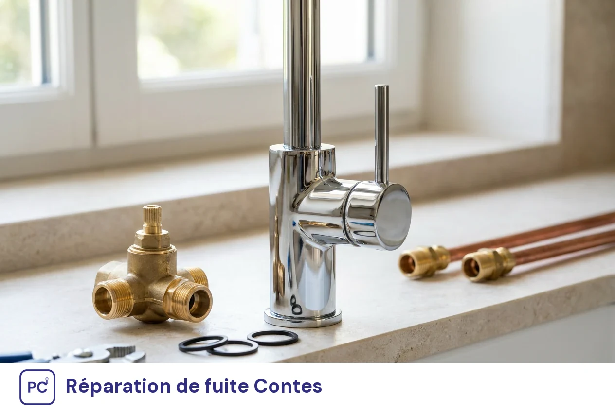 Réparation de fuite à Contes